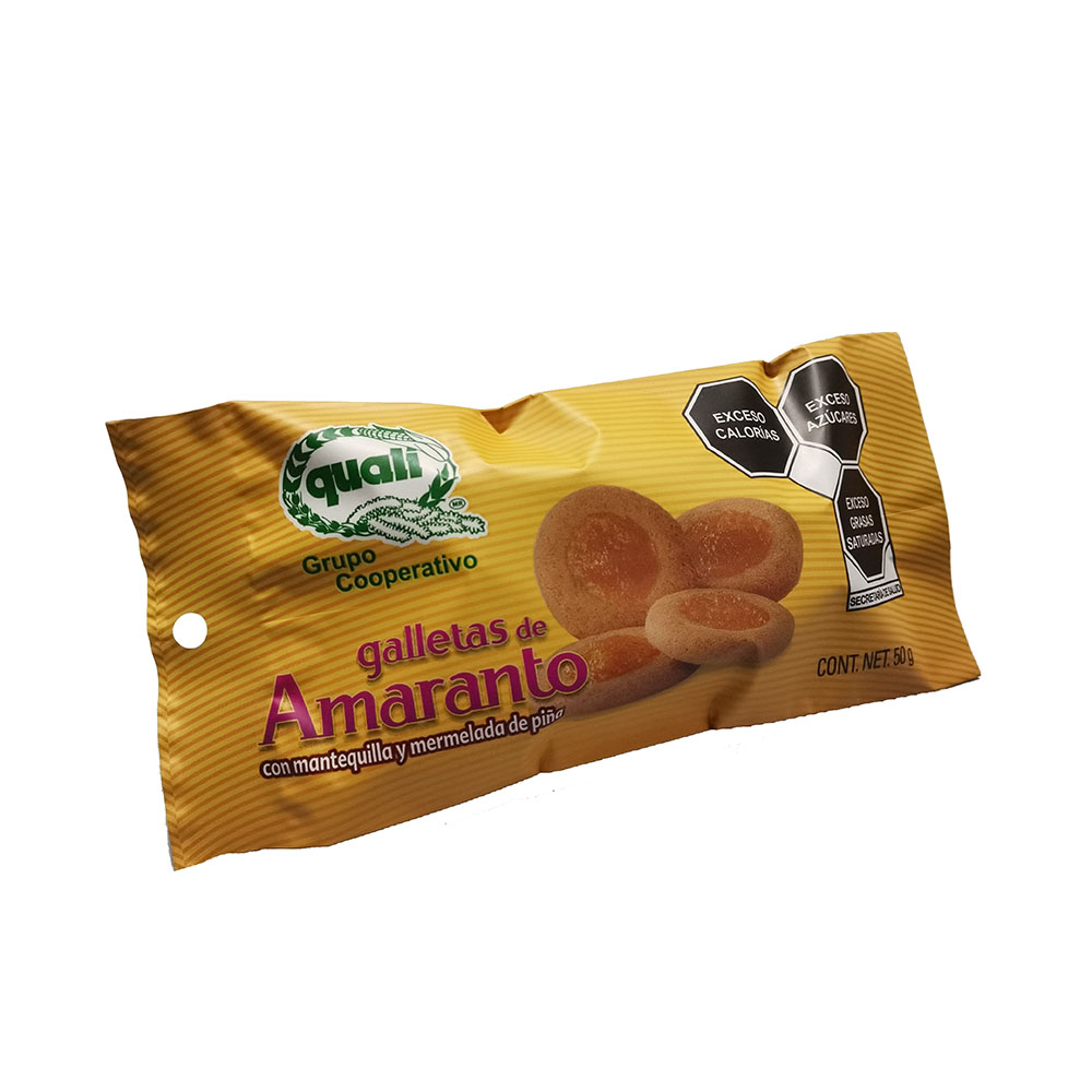 Galletas de amaranto Quali con mermelada de piña 50 g