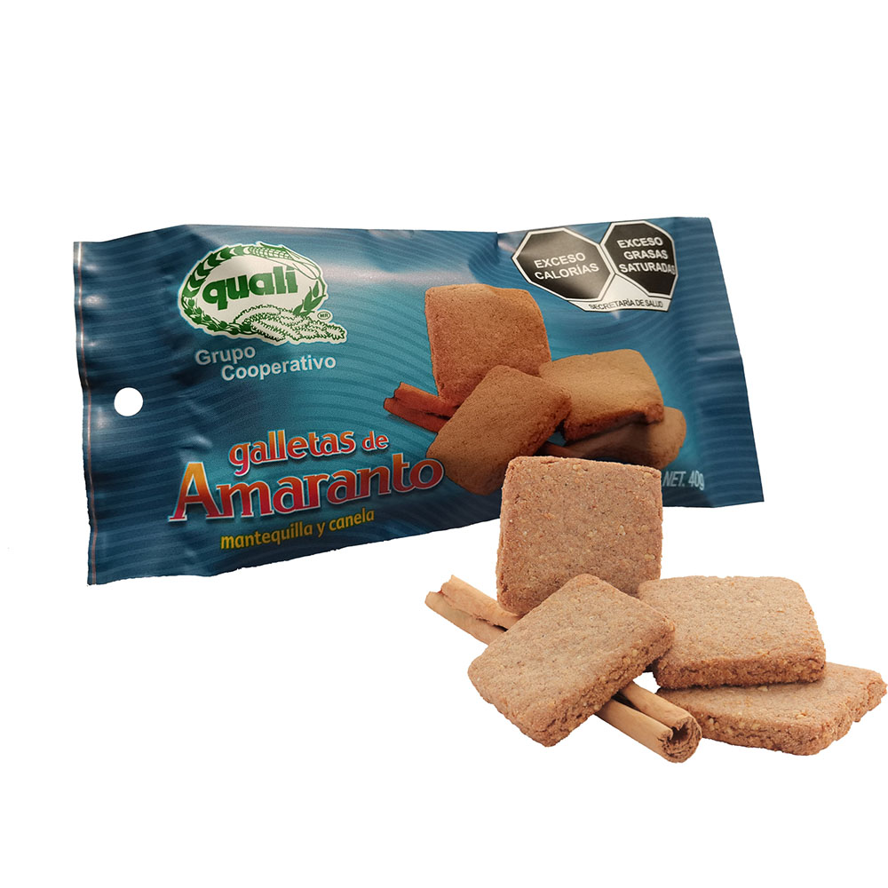 Galletas de amaranto Quali con mantequilla y canela