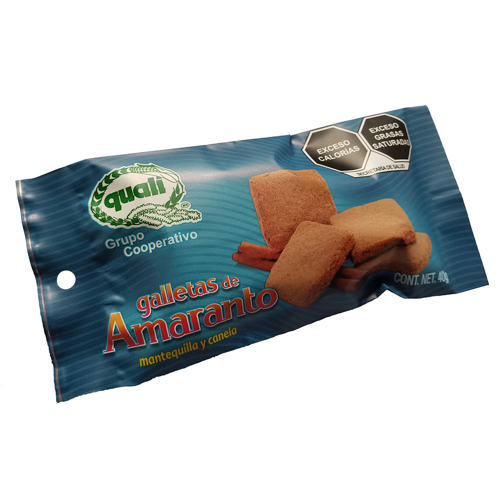 Galletas de amaranto Quali con mantequilla y canela