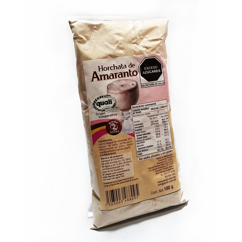 Horchata de Amaranto Quali (con azucar) 180 g