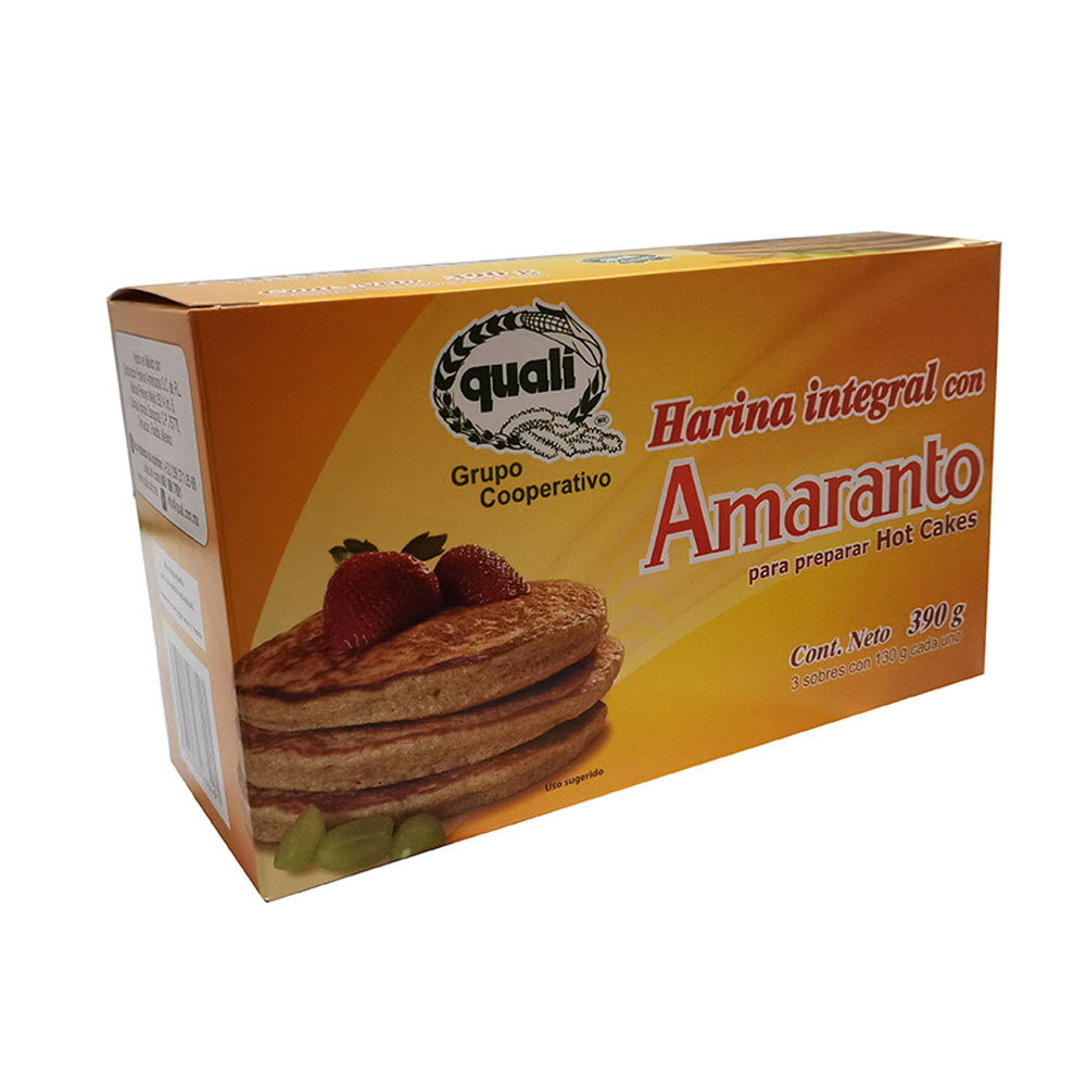 Harina integral para hot cakes de amaranto Quali 390 g