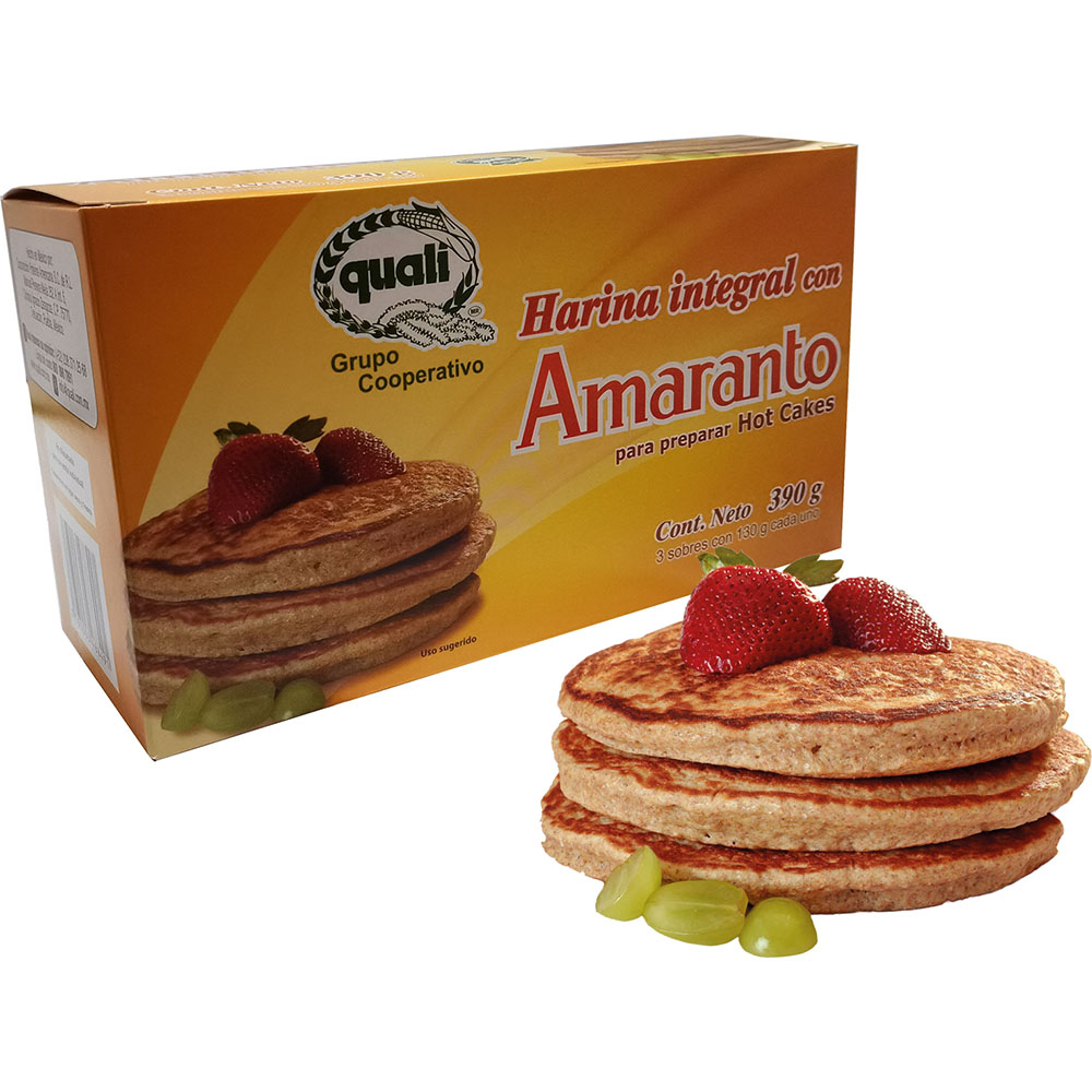 Harina integral para hot cakes de amaranto Quali 390 g