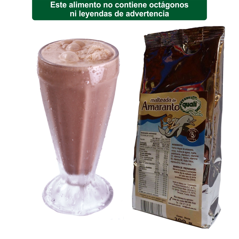 Malteada de Amaranto Quali con cocoa 200 g