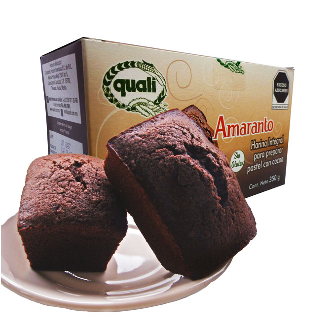 Harina integral para pastel de amaranto Quali con cocoa 350g