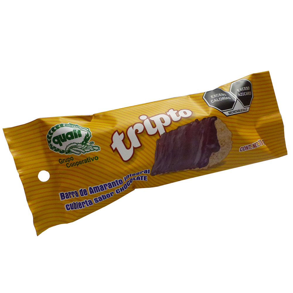 Paquete de 10 Triptos de Amaranto Quali con Chocolate 18g