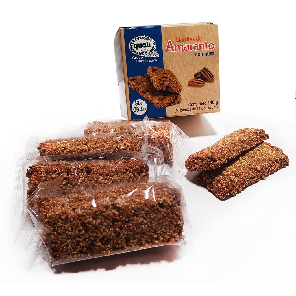 Barritas de Amaranto con Nuez