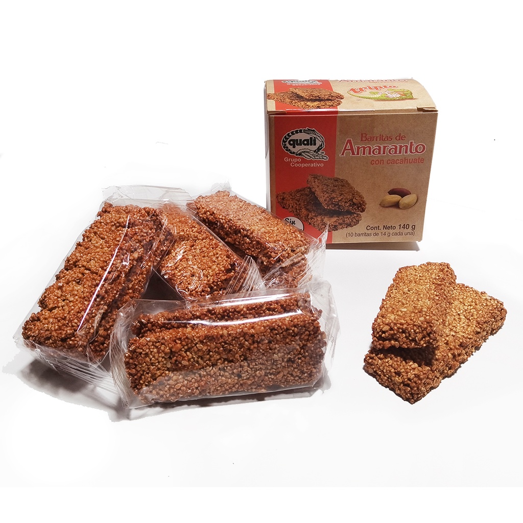 Barritas de Amaranto con Cacahuate