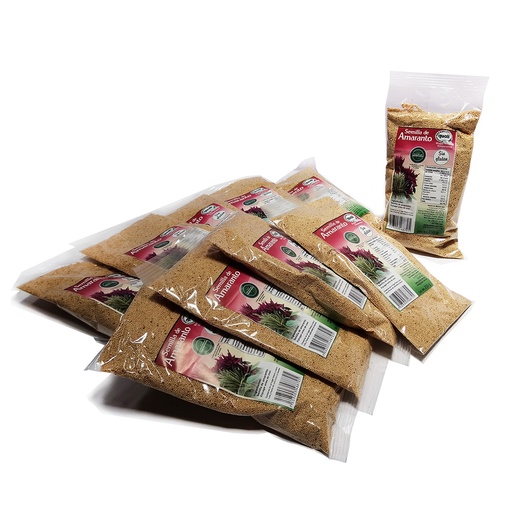 [1200-007-006] Paquete de 10 pzas. con Semilla de Amaranto Quali sin Gluten 250 g