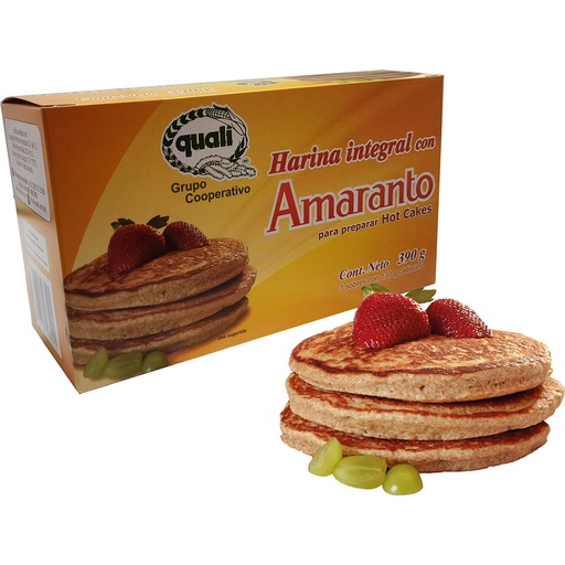 [1200-006-012] Harina Integral para Hot Cakes de Amaranto Quali 390 g