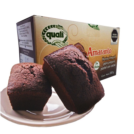[1200-006-013] Harina Integral para Pastel de Amaranto Quali con Cocoa 350g