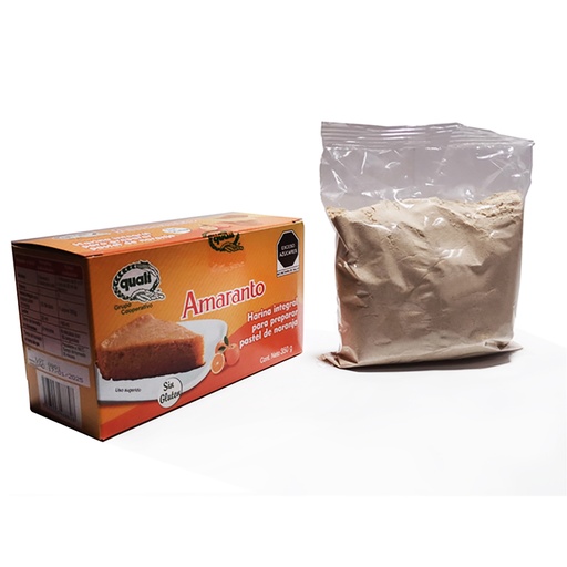 [1200-006-017] Harina Integral para Pastel de Amaranto Quali con Naranja 350 g