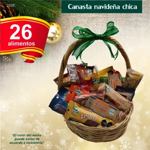 2 Canastas Navideñas Chicas con Alimentos de Amaranto Quali ¡Envío Gratis!