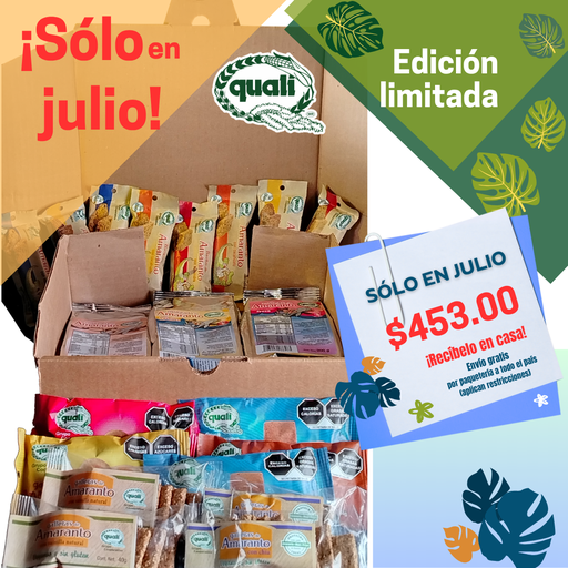 Paquete sólo Julio ¡Envío Gratis!