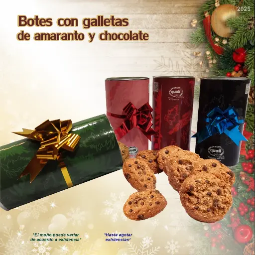Caja de 18 Botes con Galletas de Amaranto y Chocolate ¡Envío Gratis!